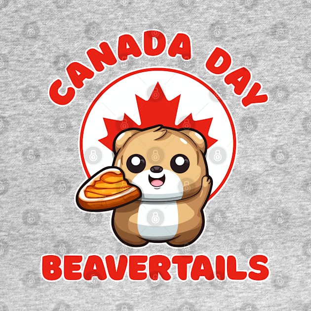 Canada Day Funny Kawaii Beavertails by DanielLiamGill